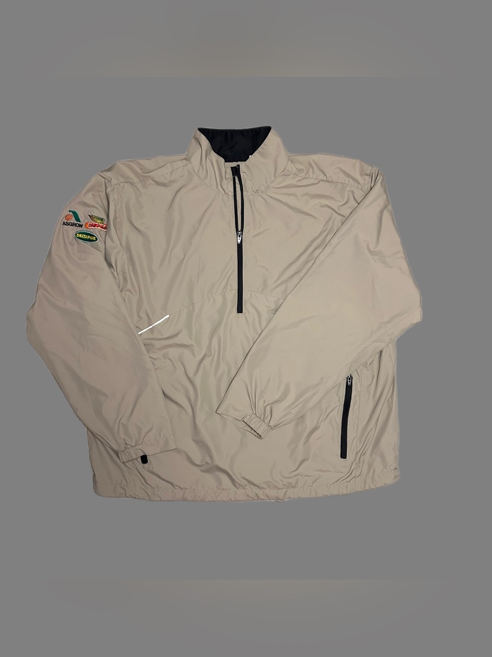 Rivers End Men's Windbreaker Pullover Jacket Multi- logo Agricultural patches